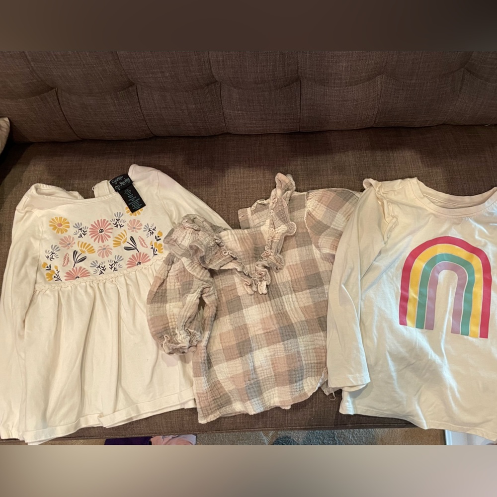 3 cute tops size 4T.